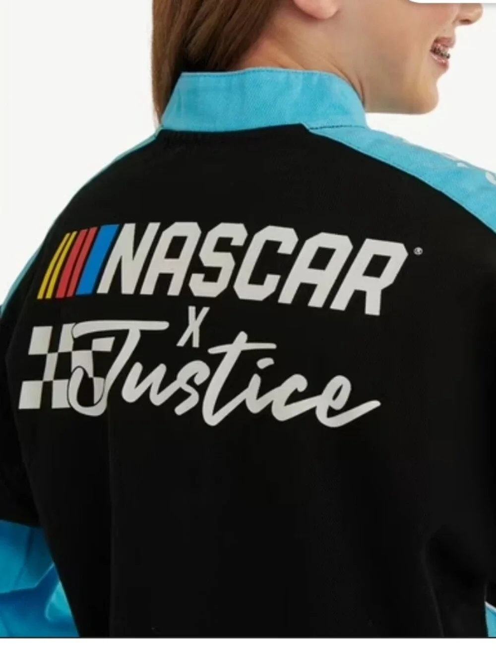 Justice Girl's NASCAR X Justice Collab Racing Jacket,